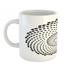 Spiral Monochrome Black Mug