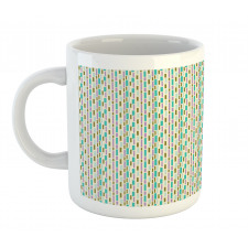 Vertical Irregular Bars Motif Mug