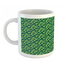 Jasmine Bush Leaves Art Mug