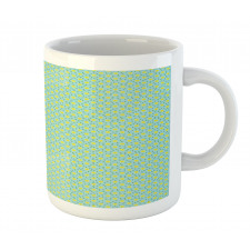 Yellow Floral Blossoms Leafy Mug