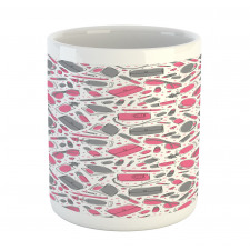 Lipstick Purse Powder Dots Mug