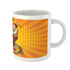 Disc Juggler Man on Unicycle Mug