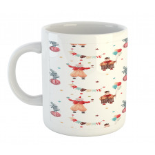 Watercolor Nursery Clowns Mug