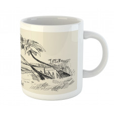 Tropical Beach Sketch Mug