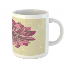 Dahlia Flower Bohemian Mug