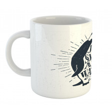 Penguin and Words Mug