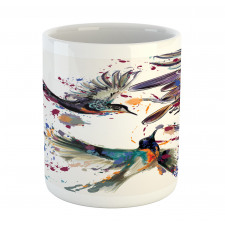 Lily Birds Watercolor Mug