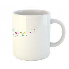 Colorful Hearts Leaves Trees Mug