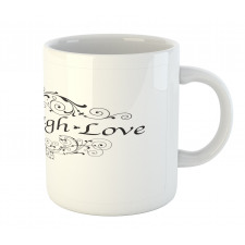 Live Laugh Love Curlicue Art Mug