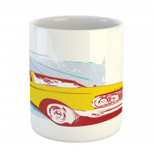 Old Car Grunge Artwork Mug