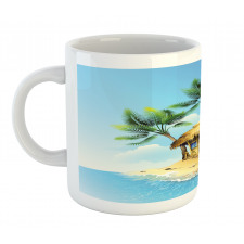 Bungalow with Palm Tree Mug