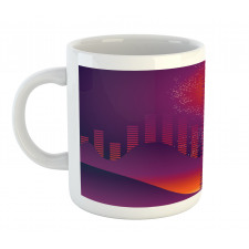 Abstract Volumes Bar Motif Mug