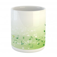 Curlicue Leaves Treble Chef Mug