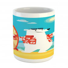 Polar Bear Selfie Surf Mug