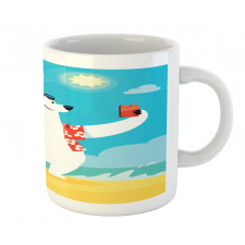 Polar Bear Selfie Surf Mug