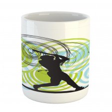 Baseball Player Circles Mug