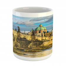 Czech Antique Castle Mug