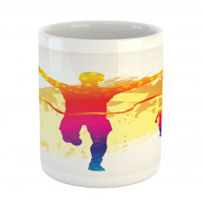 Silhouette Winner Man Mug