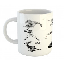 Sports Theme Sketch Mug