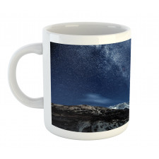 Starry Blue Night Cosmos Mug
