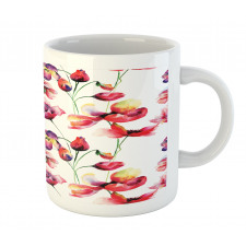 Blooming Tulip Poppy Mug