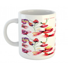 Blooming Tulip Poppy Mug