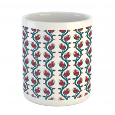 Ottoman Style Floral Art Mug