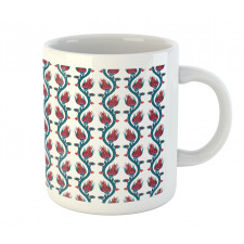 Ottoman Style Floral Art Mug