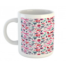 Ornate Swirls Tulip Art Mug