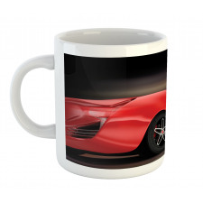 Futuristic Red Sports Mug