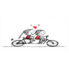 Couple Cycling Together Mug