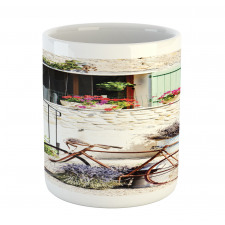 Bike Flower Countryside Mug