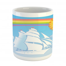 Motivational Ship Rainbow Mug