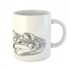 Sketchy Portraits Wildlife Mug