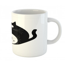 Ying Yang Black White Art Mug