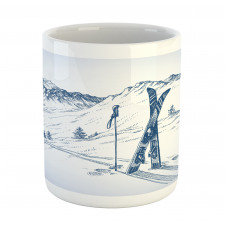 Ski Sport Mountain View Mug