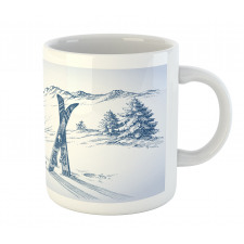 Ski Sport Mountain View Mug