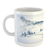 Ski Sport Mountain View Mug