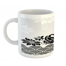 Black Swans and Flowers Mug