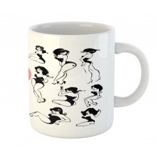 Woman Heart Tattoo Model Mug