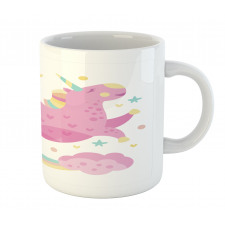 Unicorn with Star Rainbow Mug