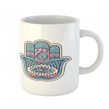 Boho Evil Eye Lotus Mug