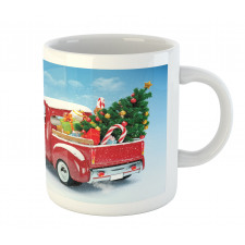 Red Truck Xmas Tree Mug