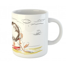 Sketch Beach Summer Mug