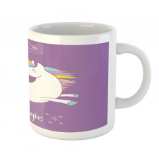 Purple Kids Rainbow Mug