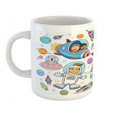Space Kids Rocket Mug