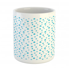 Watercolor Raindrops Mug