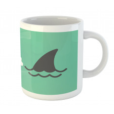 Skull Shark Marine Words Mug