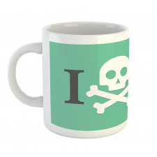 Skull Shark Marine Words Mug