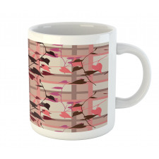 Heart Swirling Leaves Mug